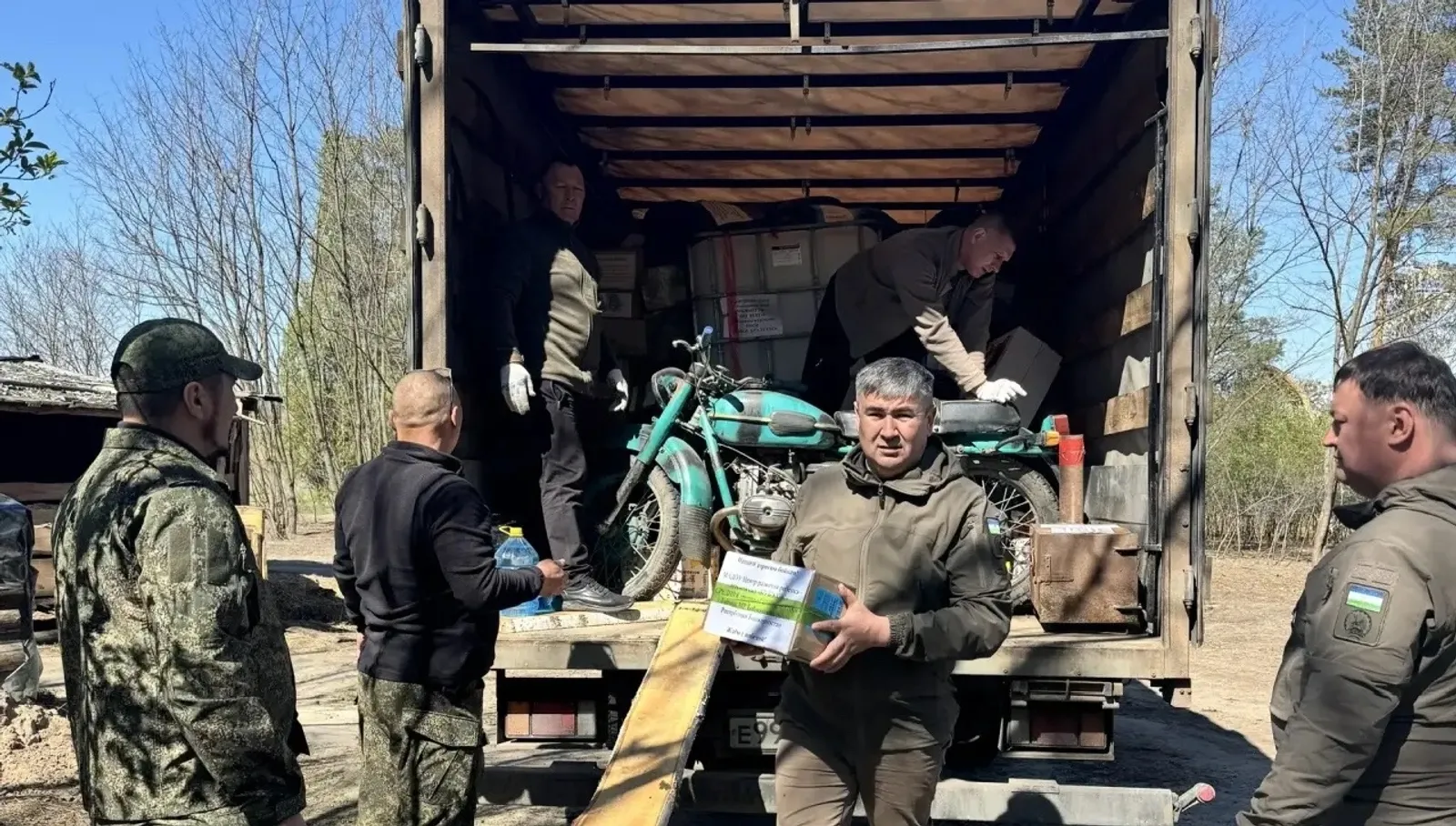 Баймаҡтан яугирҙарға гуманитар ярҙам тапшырылған