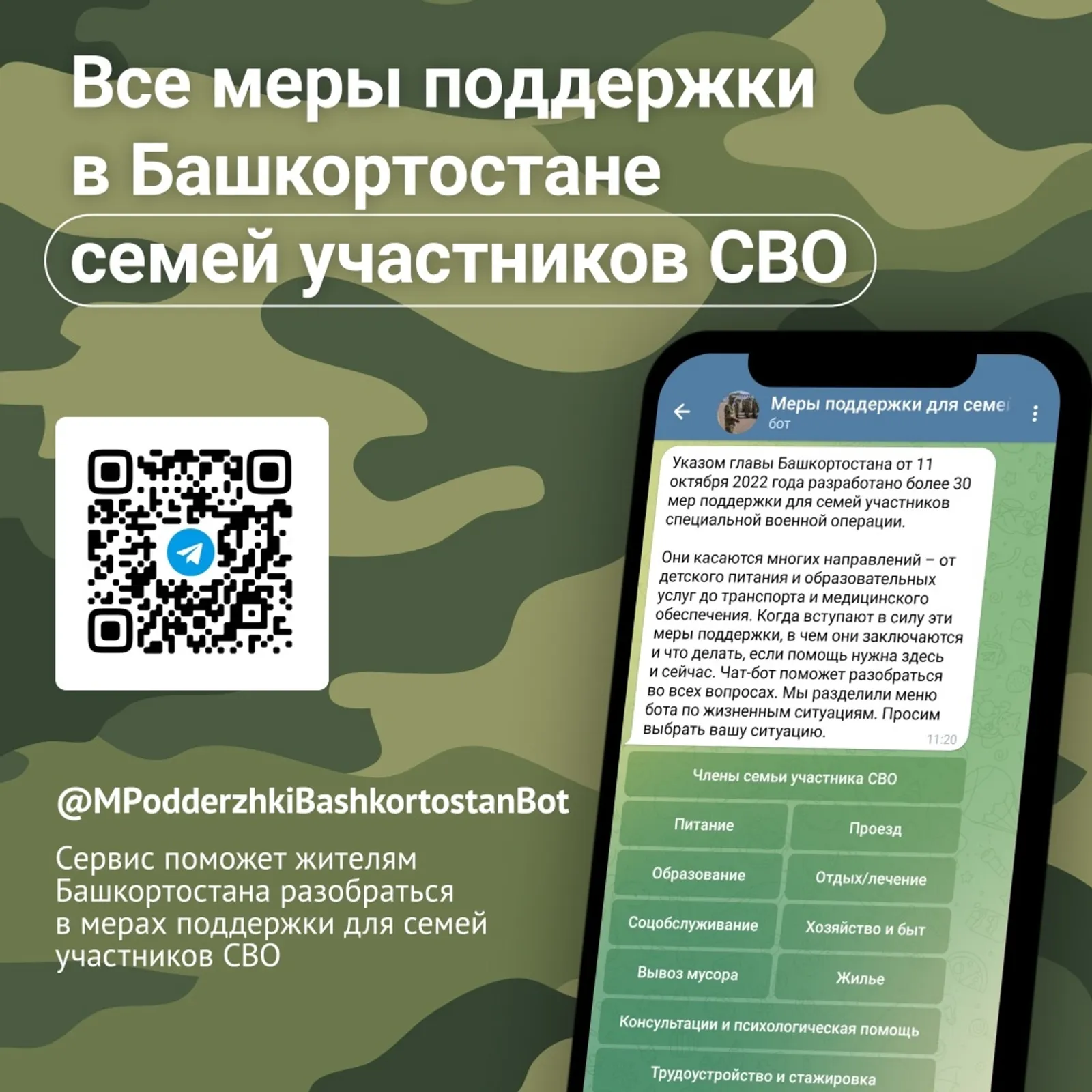 МХО-ла ҡатнашыусыларға һәм уларҙың ғаилә ағзаларына ярҙамға