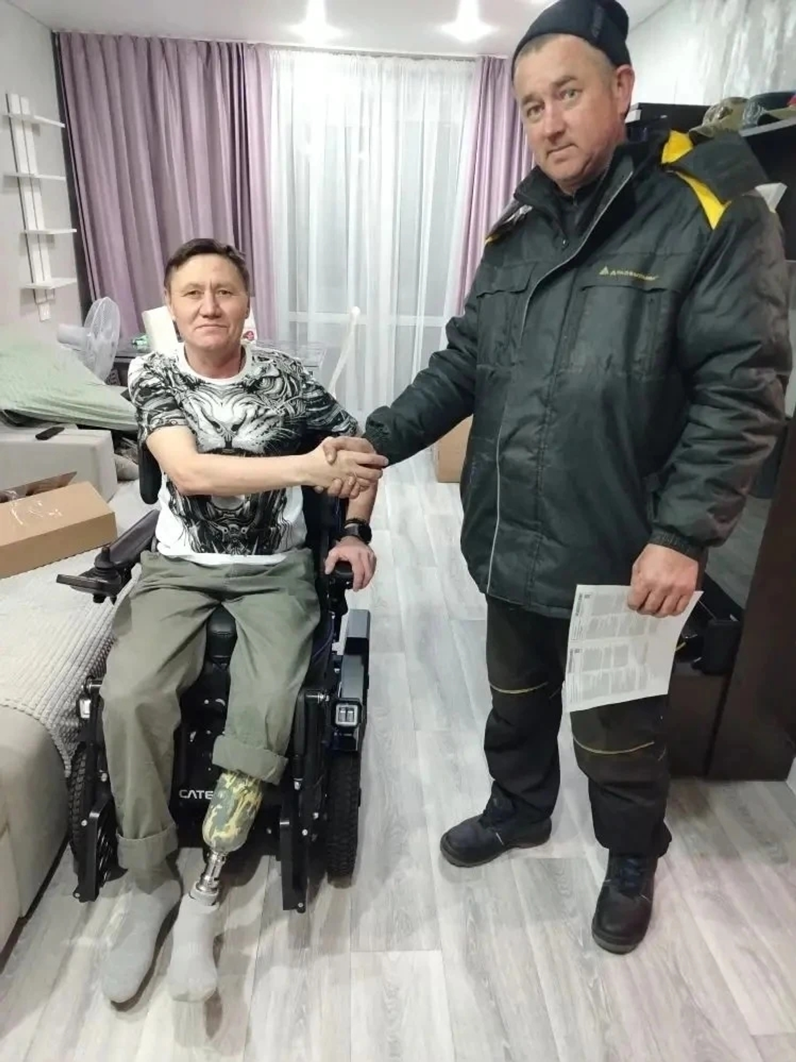 Яугир-ветерандар заманса коляскалы булды