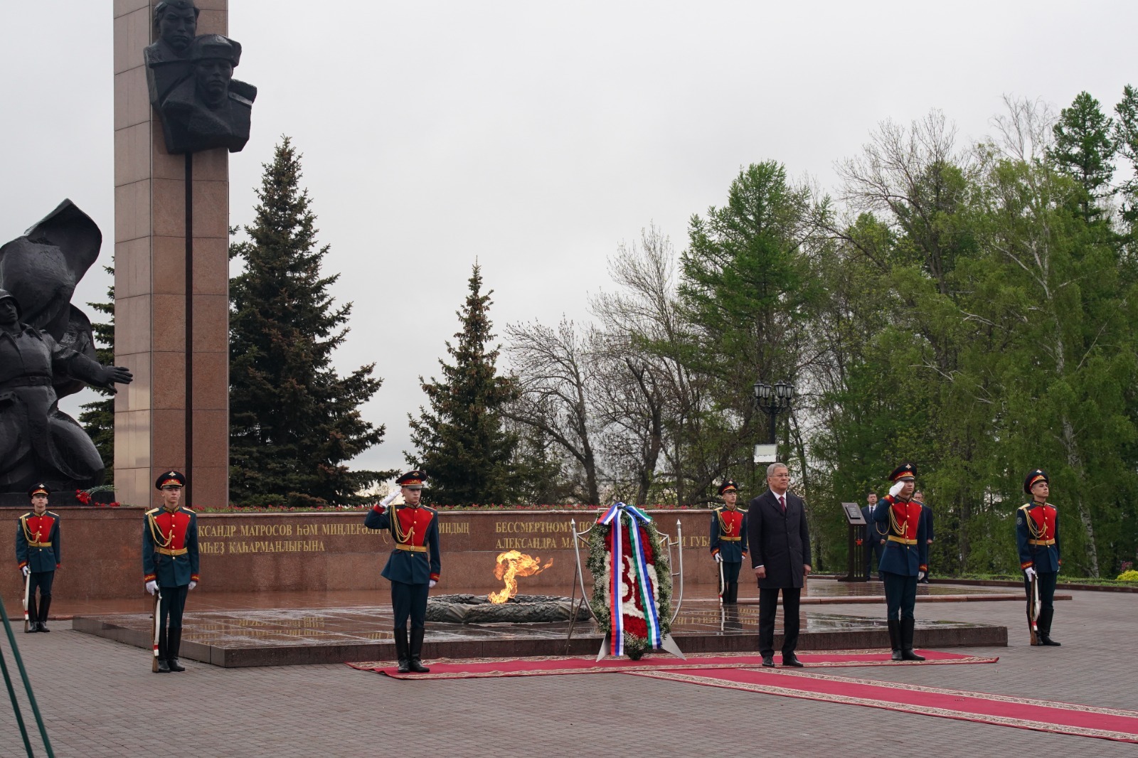 Еңеү паркында Бөйөк Ватан һуғышы яугирҙары иҫкә алынды